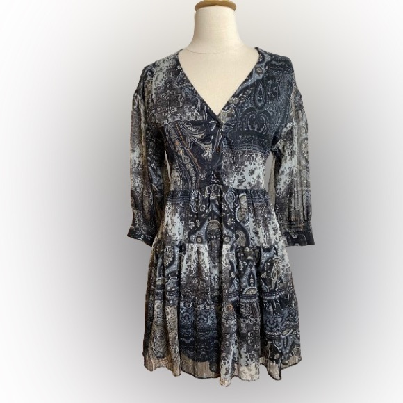 COPY - #21 Zara midi Peasant  boho dress - Picture 1 of 4